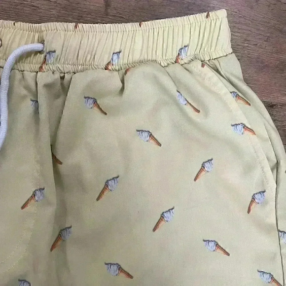 Mosmann Australia Swim Trunks Size Large 8" All Over Print Ice Cream Stretch - Picture 4 of 11